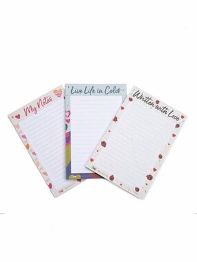 Lug Doodle Notepad 3pk - 4.25" × 6.5" Lug Love